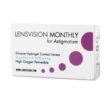 LENSVISION MONTHLY for Astigmatism <span>6 Monatslinsen</span>