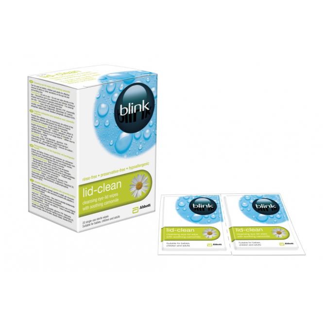 Contact Lenses Blink LidClean 20 cleaning wipes buy online at
